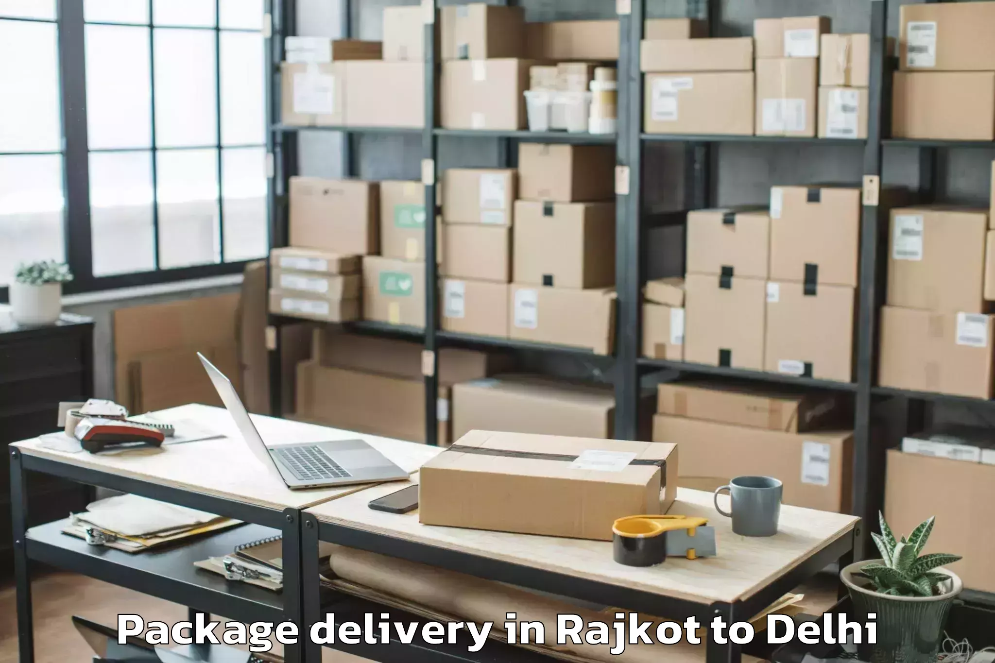 Rajkot to The Chanakya Mall Package Delivery Booking